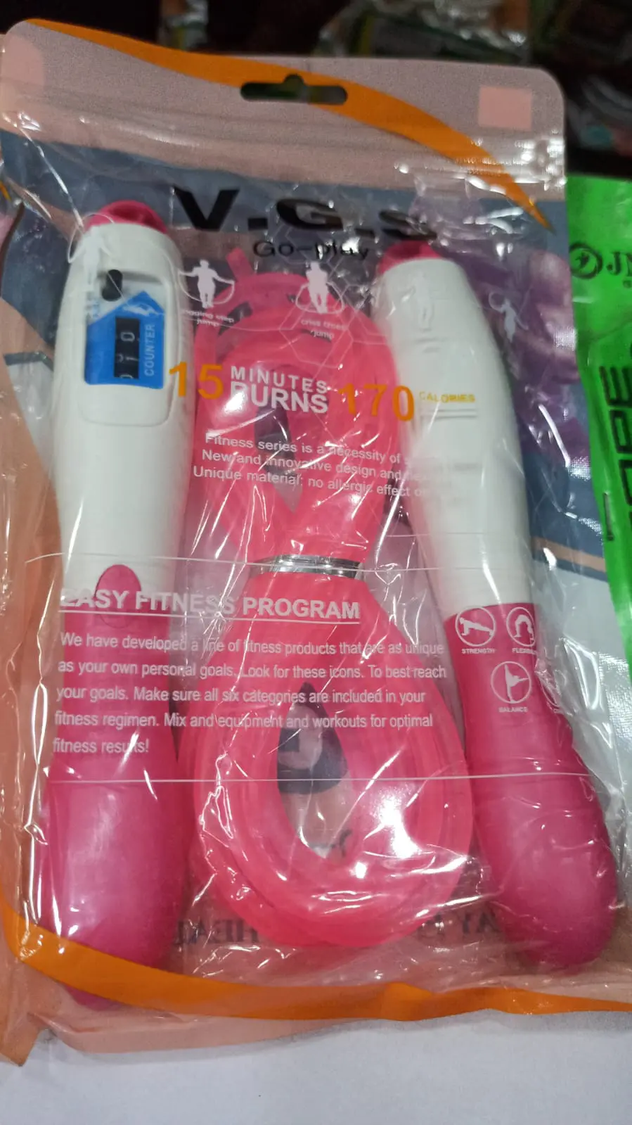 Skipping rope meter fancy mix color