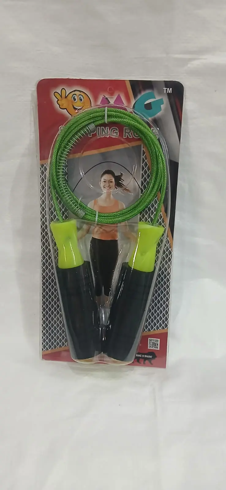 Skipping heavy wire rope...